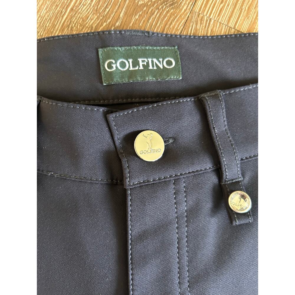 Golfino women’s navy blue slim tailored stretchy golf pants size 4 - Picture 3 of 12